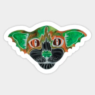 Inverse bat cat Sticker